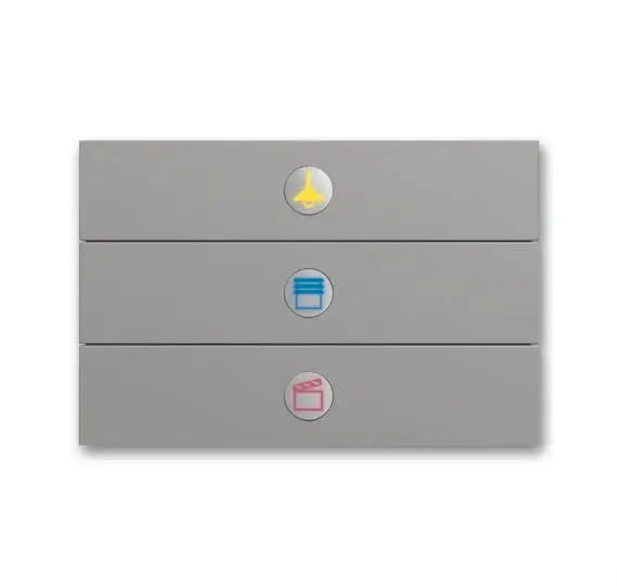 Produktfoto 1 von Bedienelement 3-fach UP edelstahl
