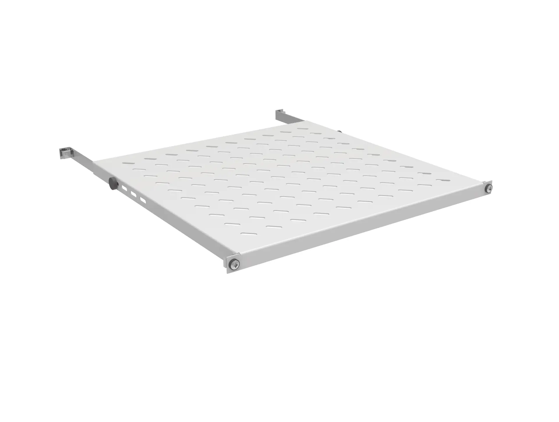 Produktfoto 1 von 19" 0,5HE Fachboden fest ET 550..650mm 70 kg Schranktiefe 800 RAL7035