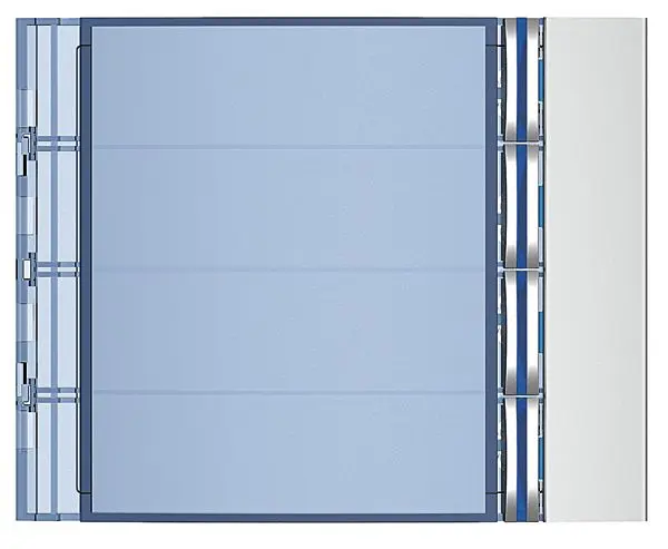 Produktfoto 1 von Abd. f.Ruftastenmodule von SFERA Aluminium, 4 Ruftasten, Allmetal