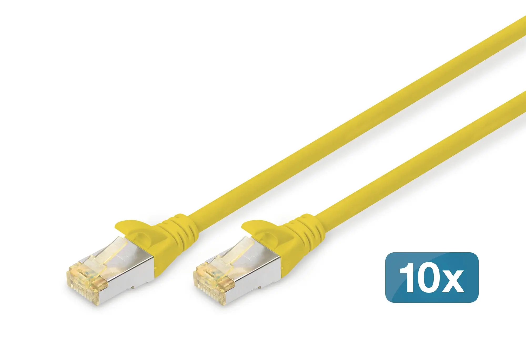 DIGITUS CAT 6A S/FTP Patchkabel 10 Stück