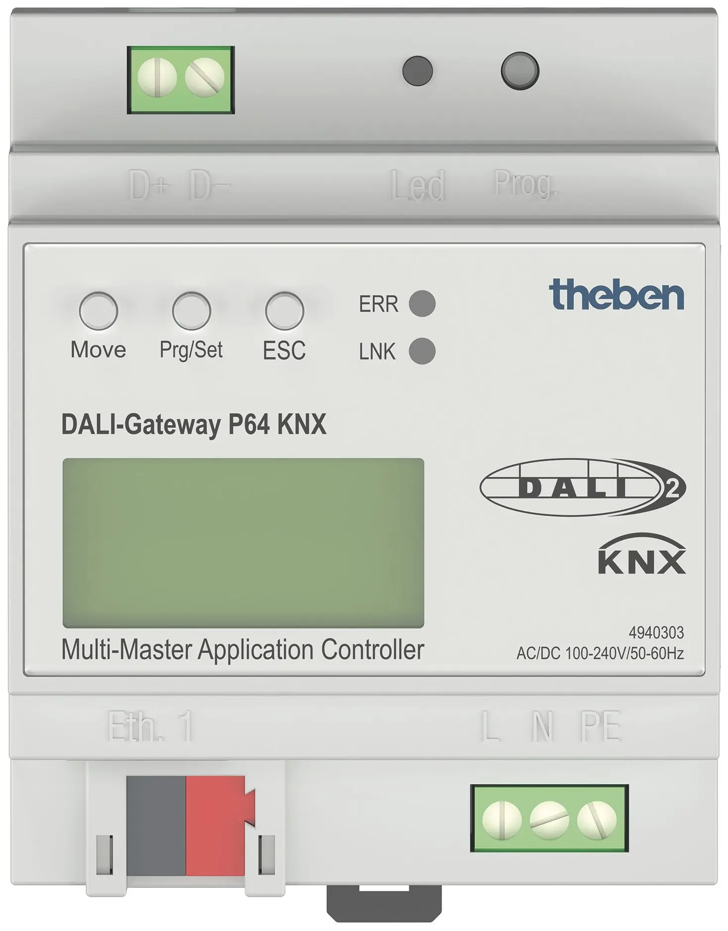Produktfoto 1 von 1-fach DALI-Gateway KNX Multi-Master Application-Controller