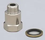 Produktfoto 1 von Gewindeverlängerung Sens.:G 1/8 Proz.:G 1/8 Messing vernickelt NBR