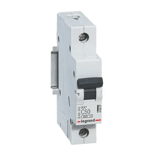 Produktfoto 1 von RX3 LS-Schalter C-Char. 50A, 1-polig, 6kA, 230/400VAC, 1TE