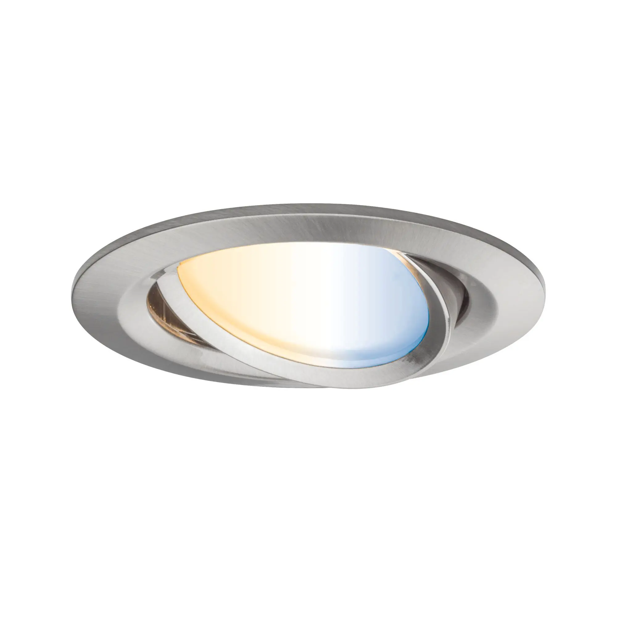 Produktfoto 1 von EBL Set Nova Plus ZB Coin tw rd schwLED 1x7W 230V 51mm Eisen geb/Alu Zink