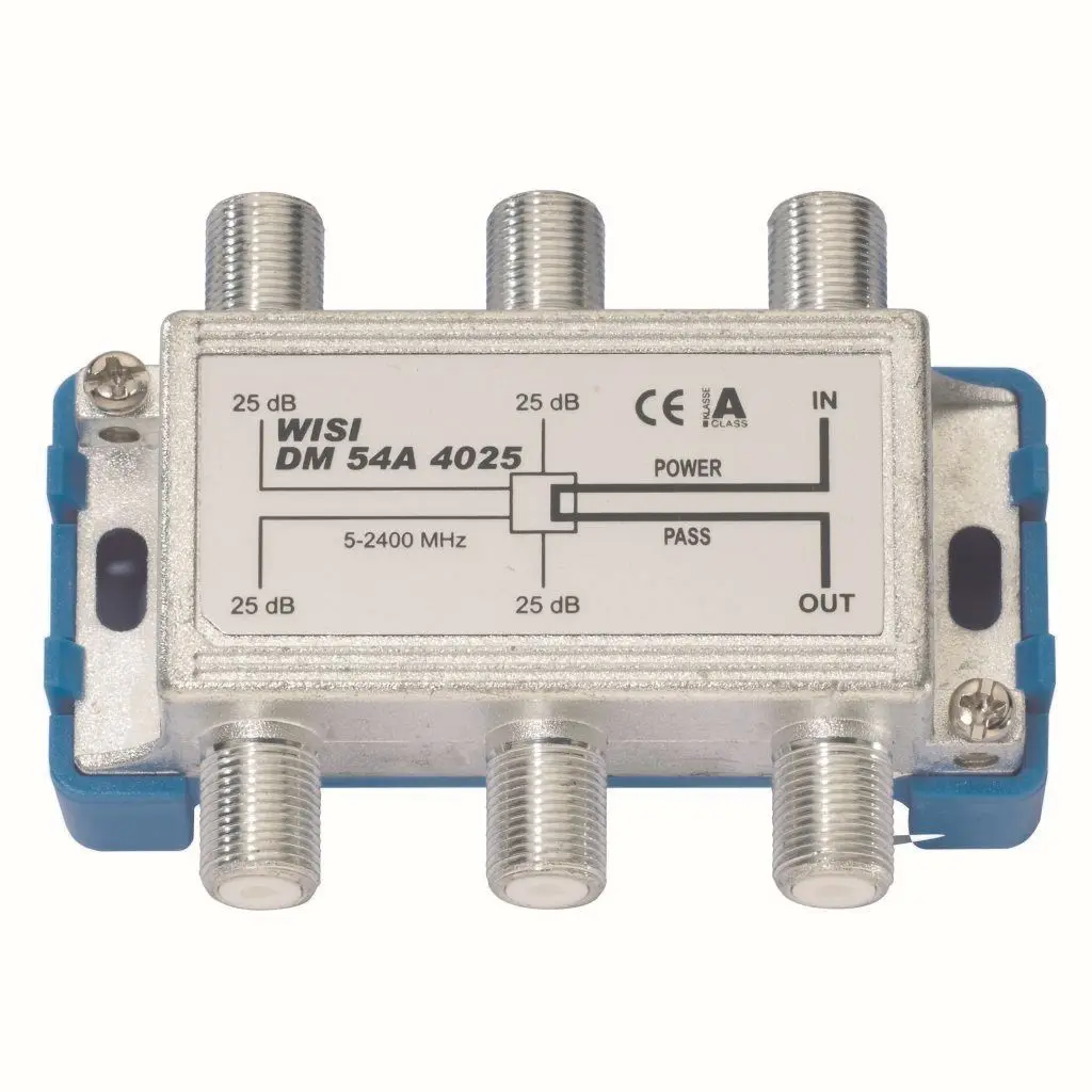 Produktfoto 1 von Abzweiger 4-f 25dB 5...2400MHz Kl A DC- Bypass Diodenentk.kompat.m.Einkabelsyst