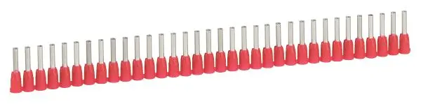 Produktfoto 1 von Aderendhülsen Starfix, f.1mm² Rot, isoliert, in Bändern
