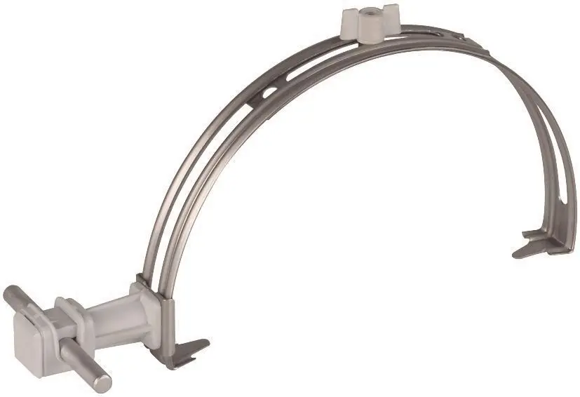 Dachleitungshalter verstellbar NIRO m. DEHNsnap H 36mm K-grau f. Rd 8mm