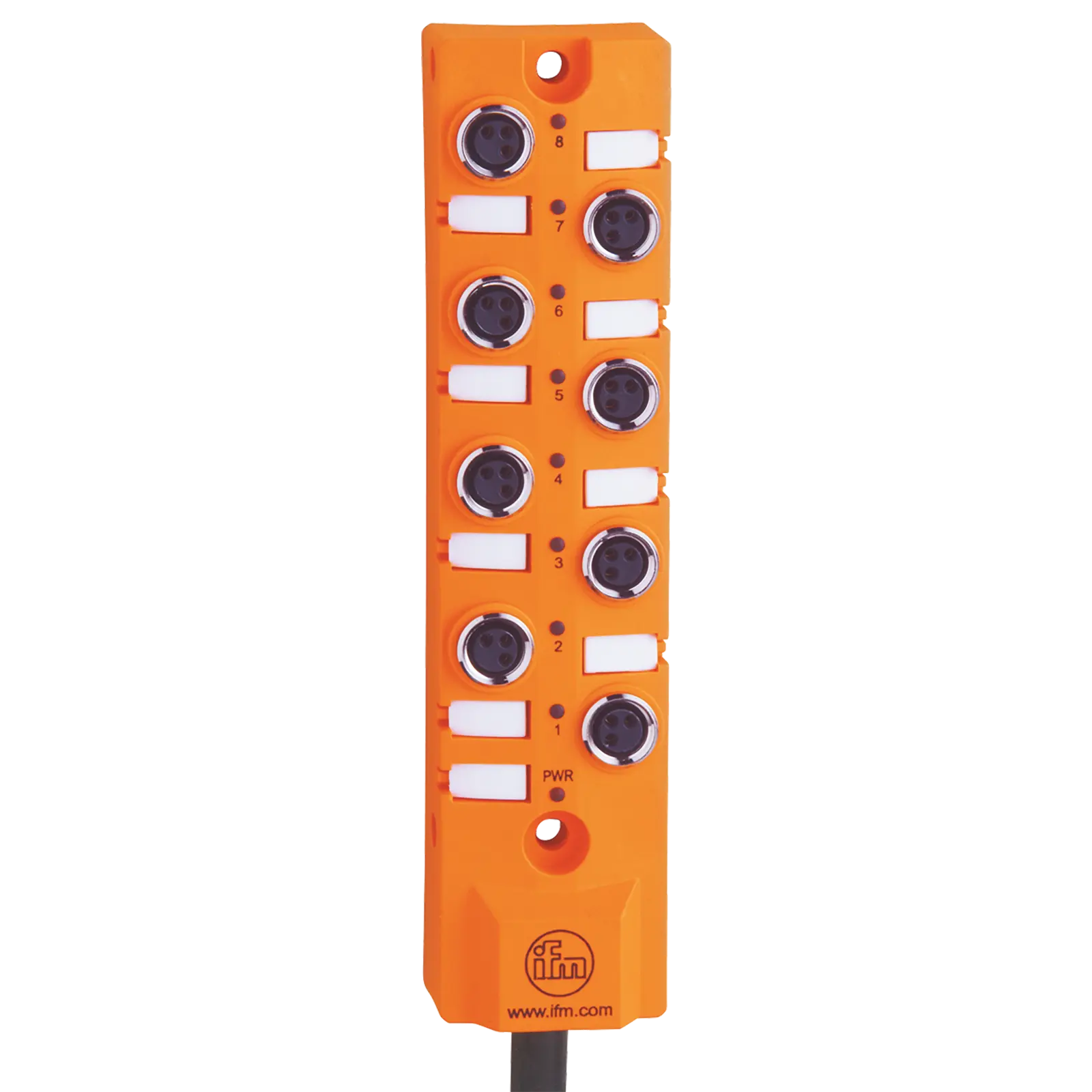 Produktfoto 1 von Zentralverteiler M8/8 PNP 2m PUR Gehäuse PBT-GF20 Messing IP65/67/68 hfr