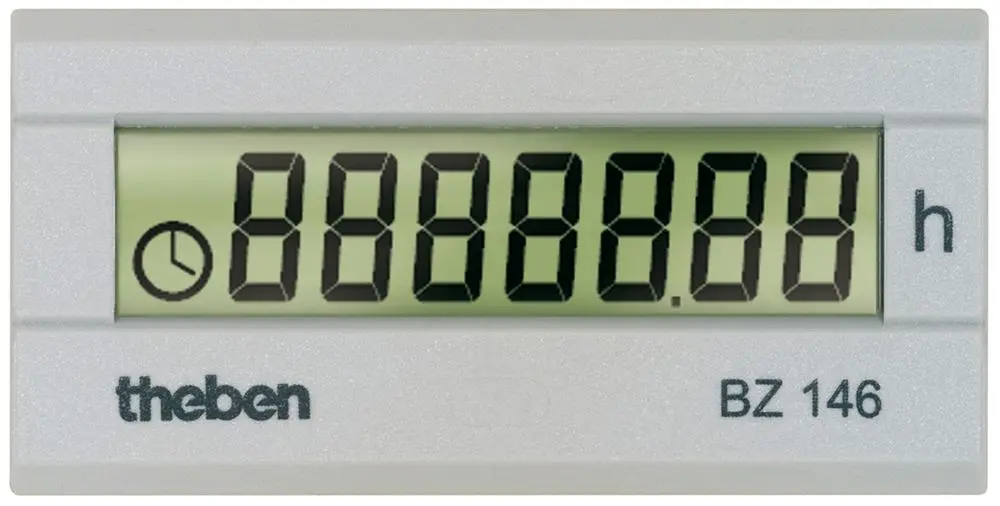 Produktfoto 1 von Digital - Betriebsstundenzähler, 24x48mm Frontplatte 110-240 V