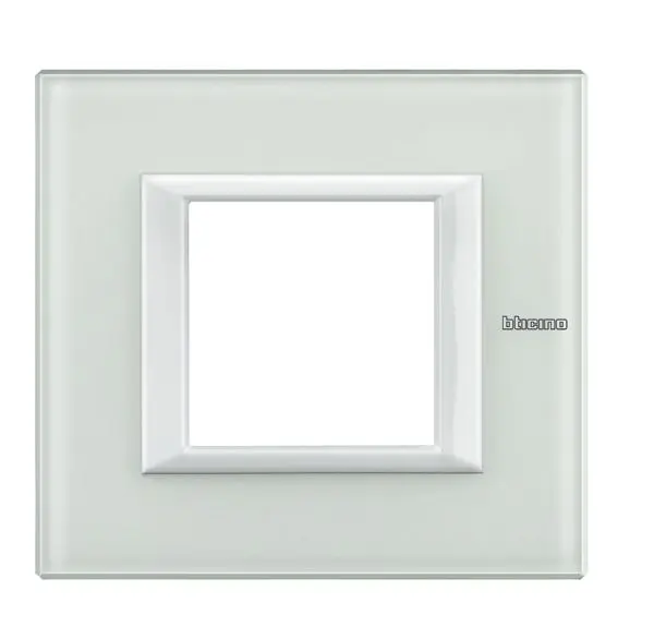 Produktfoto 1 von Abdeckrahmen AXOLUTE: 1f, 2 Module, White Glass