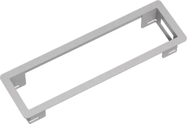 Produktfoto 1 von POWER FRAME Einbaurahmen kurz silbergrau RAL9006