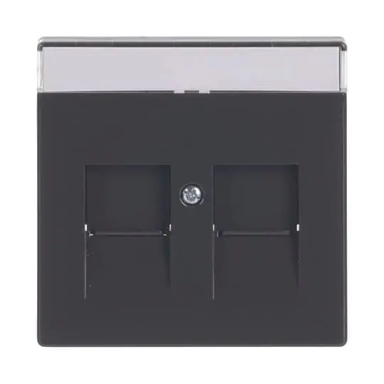 Produktfoto 1 von Abdeckung für Modular Jack mit Öffnungs- Schieber u. Beschriftungsfeld UP