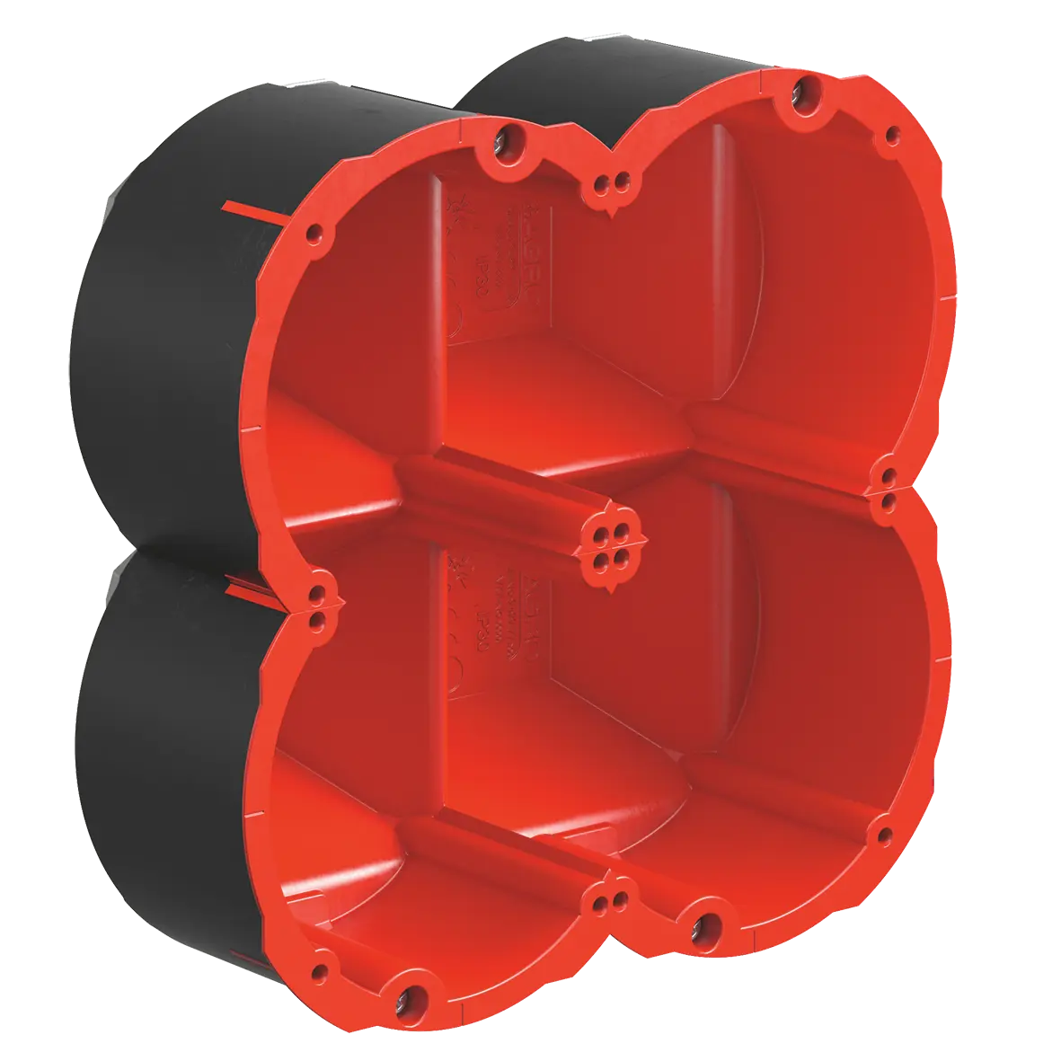Produktfoto 1 von Brandschutz Quickbox Maxi HWD 90 2x2 Ø83mm f.EI30-EI90 145x145x73.5mm
