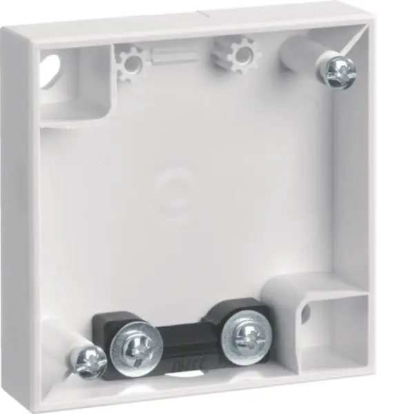Produktfoto 1 von Aufbau-Gehäuse 1fach flache Ausführung Integro Flow/Pure polarweiß, glänzend