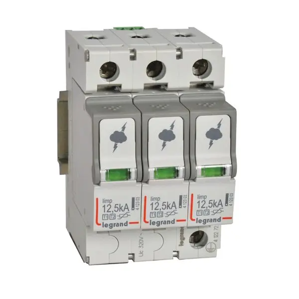 Produktfoto 1 von Kombiableiter Typ 1+2, 3+0 Schaltung, FM, 230/400 VAC, Iimp 12,5 kA, Uc320
