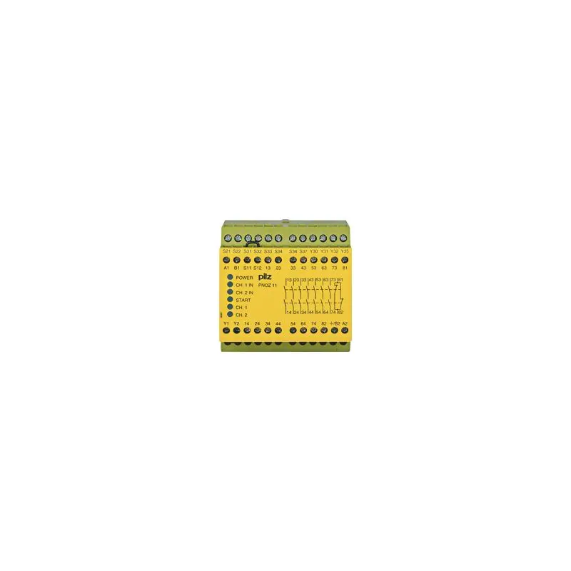 Produktfoto 1 von PNOZ 11 230-240VAC 24VDC 7n/o 1n/c Sicherheitsschaltgerät