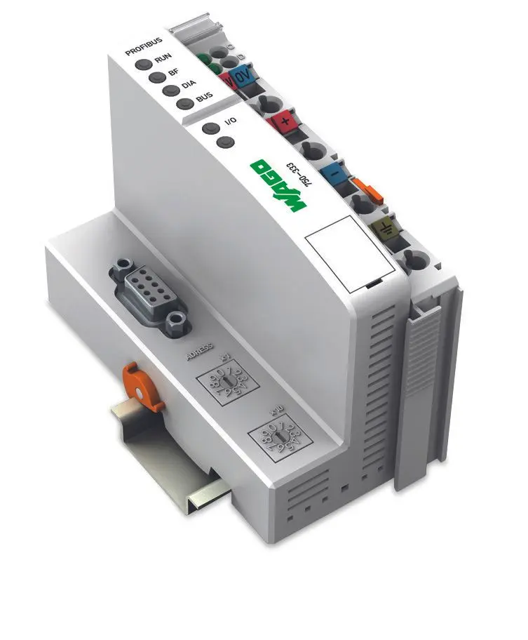 Produktfoto 1 von Feldbuskoppler PROFIBUS DP,2. Generation,12 MBd,lichtgrau