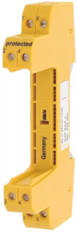 Produktfoto 1 von Basisteil 4-polig zur Aufnahme eines Ableitermoduls BLITZDUCTOR XT/SP
