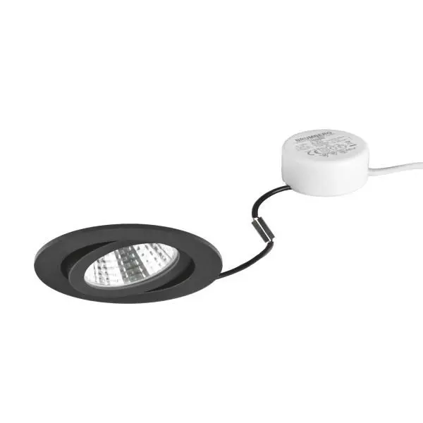 Produktfoto 1 von LED-Einbaustrahler 230 V AC, 50 Hz, 6 W 38°, 3000 K, rund, schwenkbar