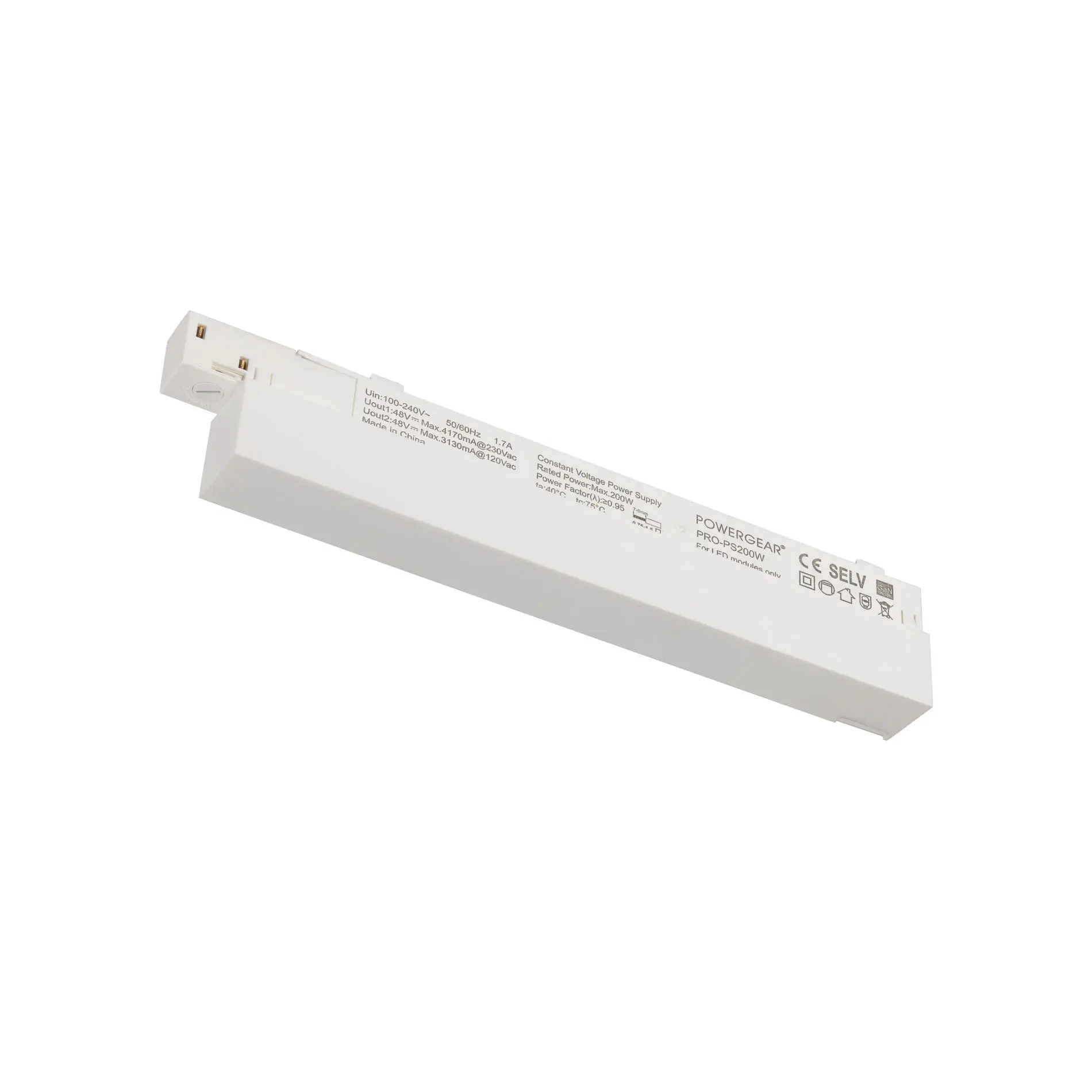 Produktfoto 1 von 48V SYSTEM Intrack Treiber 200W weiß
