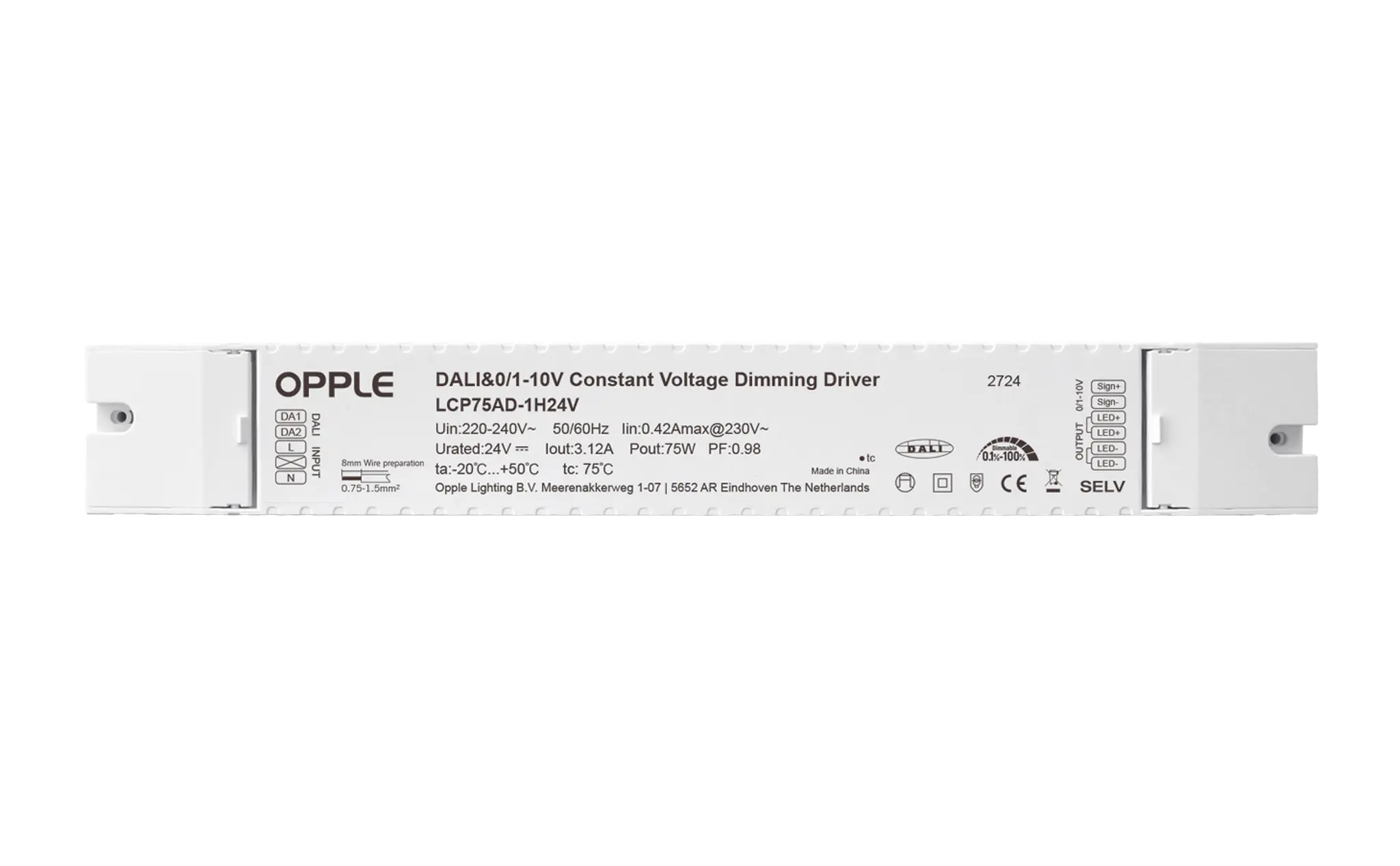 Produktfoto 1 von LEDDriver 24V-75W-DALI/10V/PWM