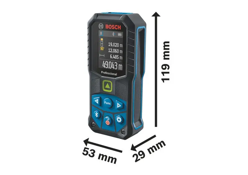 Produktfoto 1 von Laser-Entfernungsmesser GLM 50-27 CG mit BA 3.7V 1.0Ah A und USB-C-Kabel