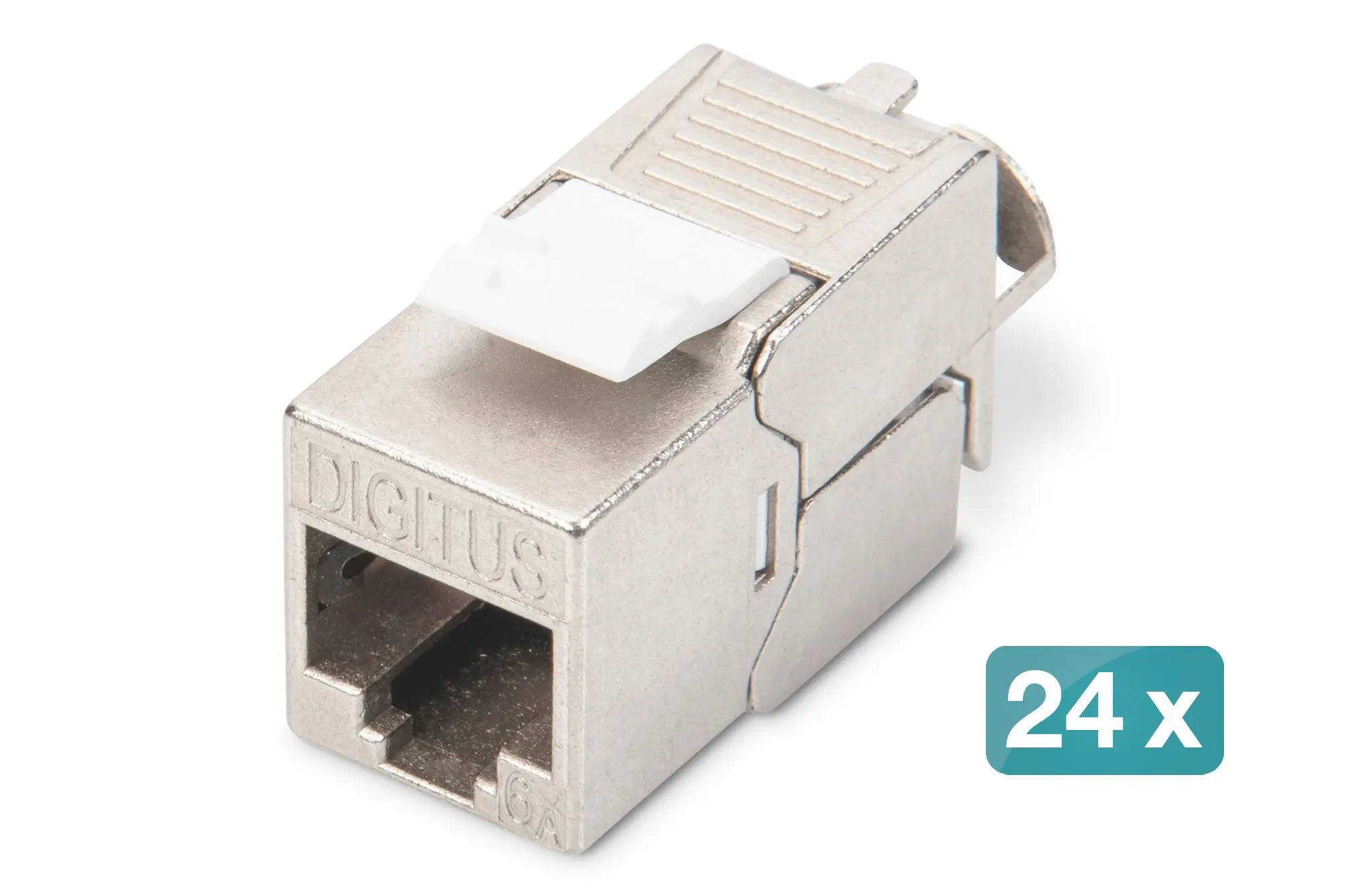 Produktfoto 1 von DIGITUS CAT6A Keystone Jack geschirmt Reembedded 500MHz gem.ISO/IEC 11801:2002