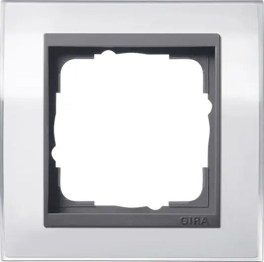Produktfoto 1 von Abdeckrahmen 1fach f.anthrazit Event Klar weiß