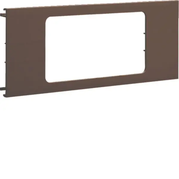 Produktfoto 1 von Blende 2-fach R7 für UP-Einsatz mit Rahmen PVC zu BR Oberteil 100mm braun