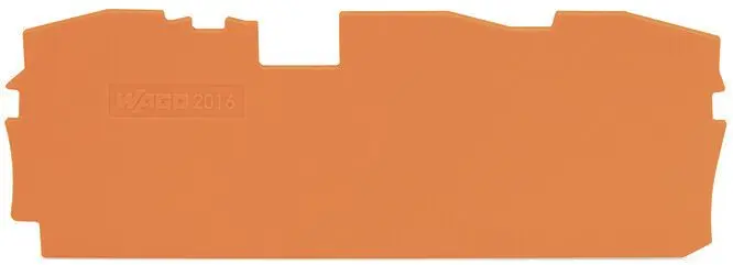 Produktfoto 1 von Abschluss- und Zwischenplatte,1 mm dick,orange