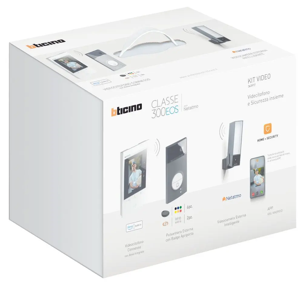 Flex'ONE Video-Set mit LINEA3000 Black, CLASSE 300EOS und Netatmo-Kamera