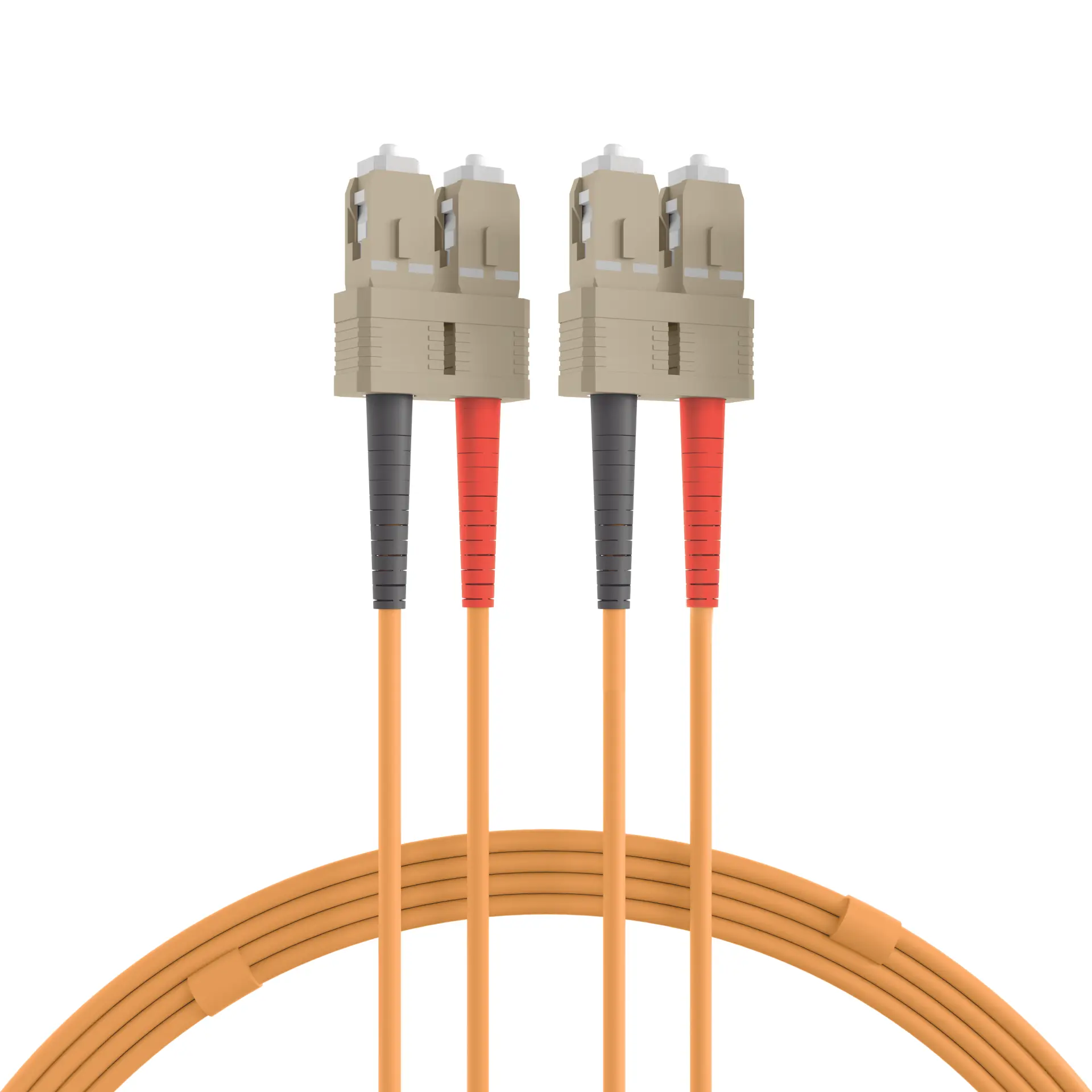 Produktfoto 1 von Duplex Jumper SC-SC 50/125µ 0,5m OM2 LSZH orange