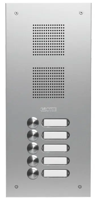 Produktfoto 1 von Türstation EV1 silber eloxiert EV1 einreihig Unterputz/incl. UP-Kasten