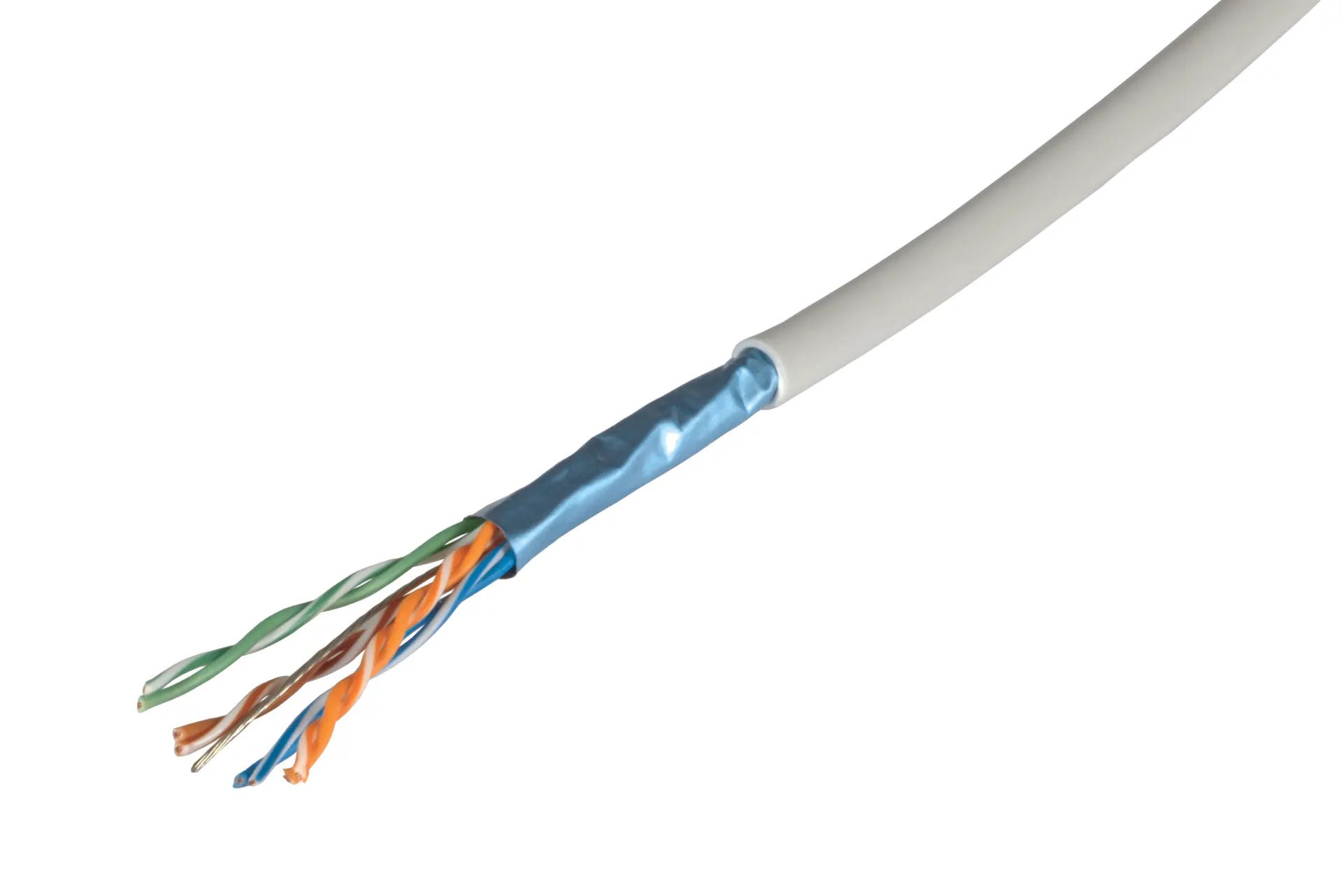 Produktfoto 1 von Patchkabel Cat.5e F/UTP 300MHz 4x2xAWG26 FRNC-B grün