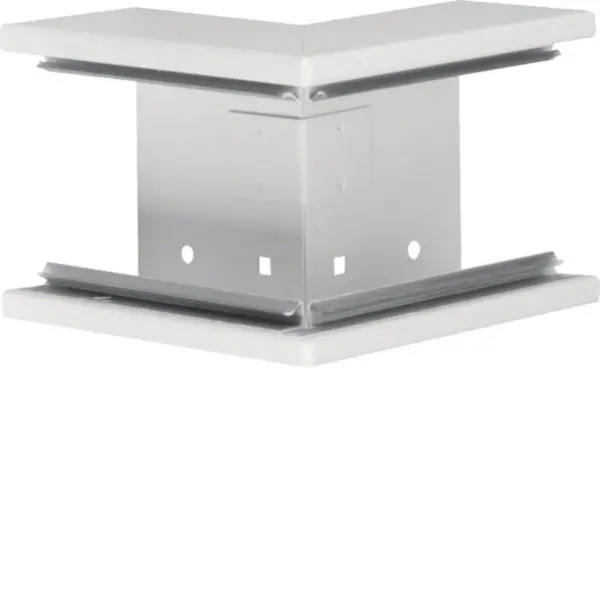 Produktfoto 1 von Außeneck aus Grundprofil zu BRS 68x100mm Oberteil 80mm Stahlblech verkehrsweiß