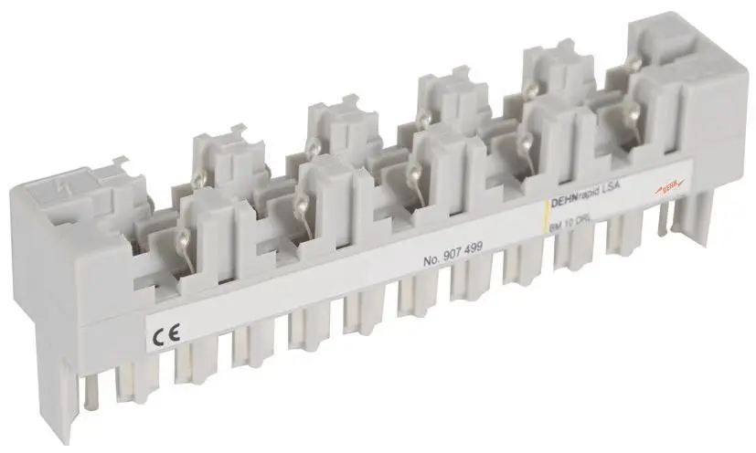 Produktfoto 1 von Steckmagazin für 1 bis 10 Gasentladungs- ableiter für DEHNrapid LSA-Technik 2