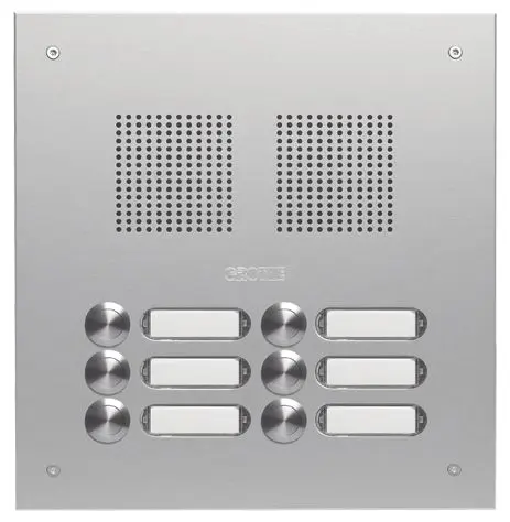 Produktfoto 1 von Türstation EV1 silber eloxiert EV1 zweireihig Unterputz/incl. UP-Kasten
