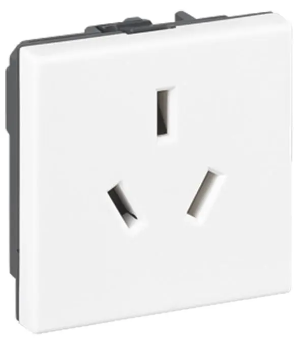 Produktfoto 1 von Mosaic Steckdose Standard China 10A 2 modulig Ultraweiß