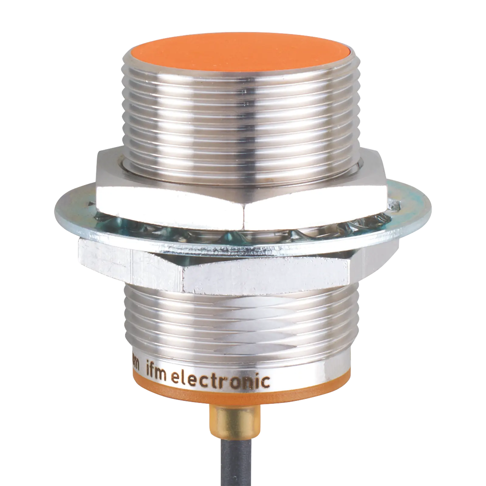 Produktfoto 1 von Ind.Sensor M30x1,5 L=45 Sn=15mm bündig S DC PNP/NPN 10m PUR IP65-69K 2L 100Hz