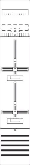 Produktfoto 1 von DF19B2 Zählerfeld 9RE 2Z vorverdrahtet mit Zählerkreuz