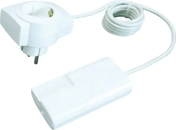 Produktfoto 1 von Schnur-Enddimmer Serie 8013 weiß 20-500W m.2m Kabel