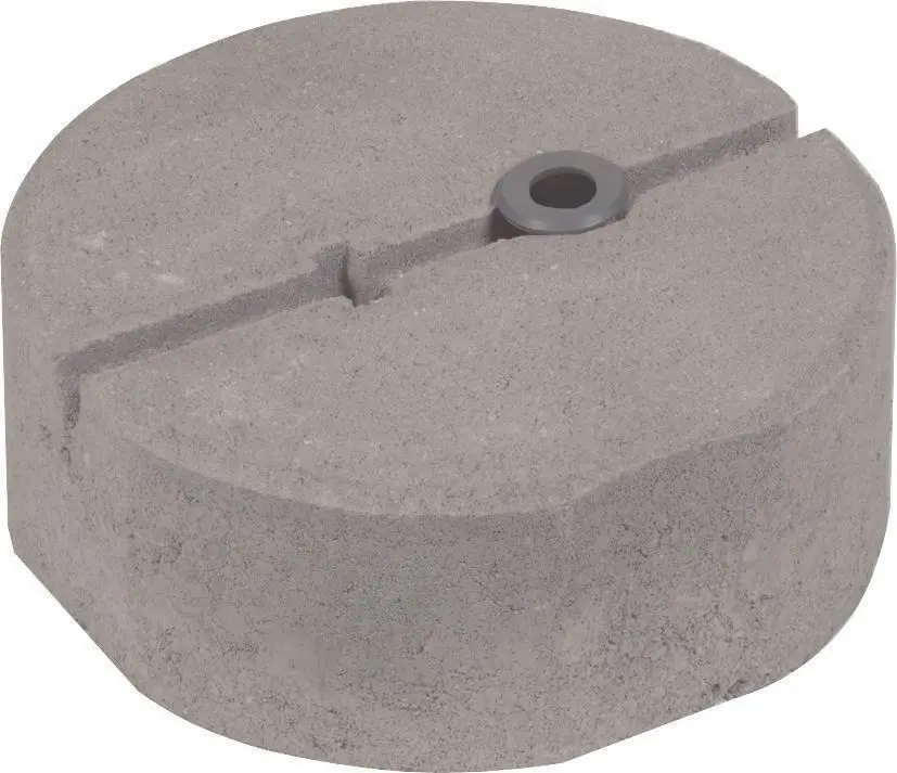 Produktfoto 1 von Betonsockel C45/55 8,5kg m.Gewindeadapter M16 D 240mm H 90mm-SET-
