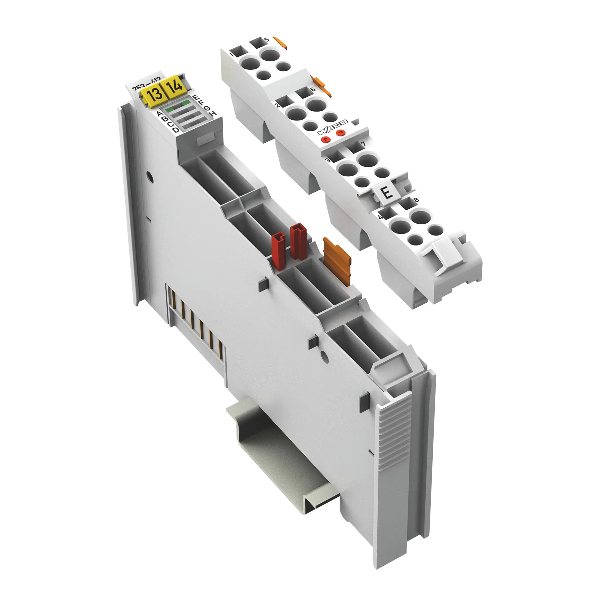 Produktfoto 1 von 2-Kanal-Digitaleingang,DC 48 V,3ms, lichtgrau