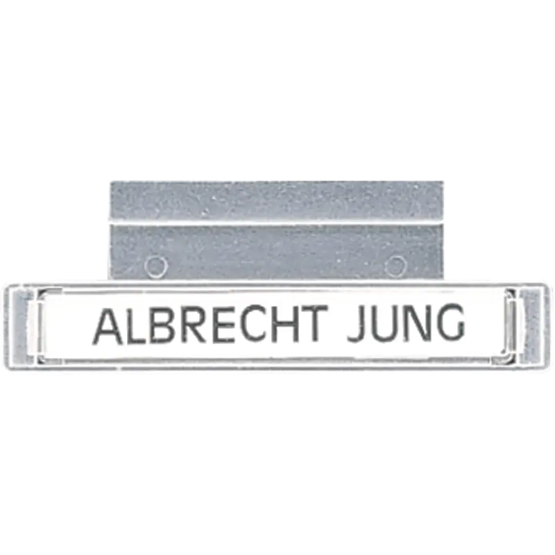 Beschriftungsleiste, Schriftf., für Unterputz-, Aufputz- und wassergesch. Ge