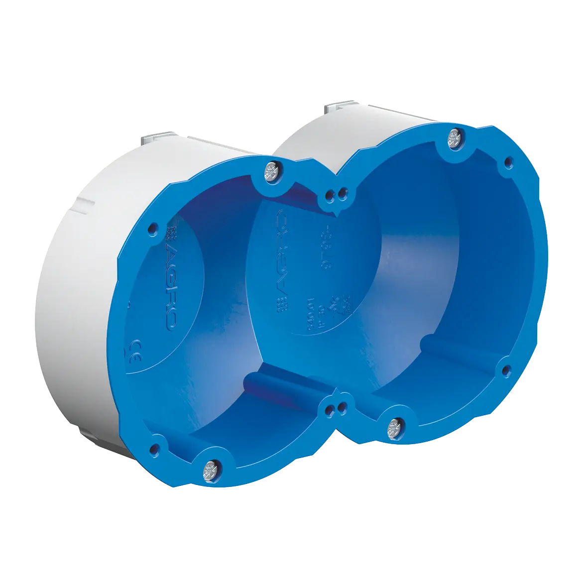 Produktfoto 1 von Quickbox Schallschutz - 2x1 Hohlwanddose D 83mm