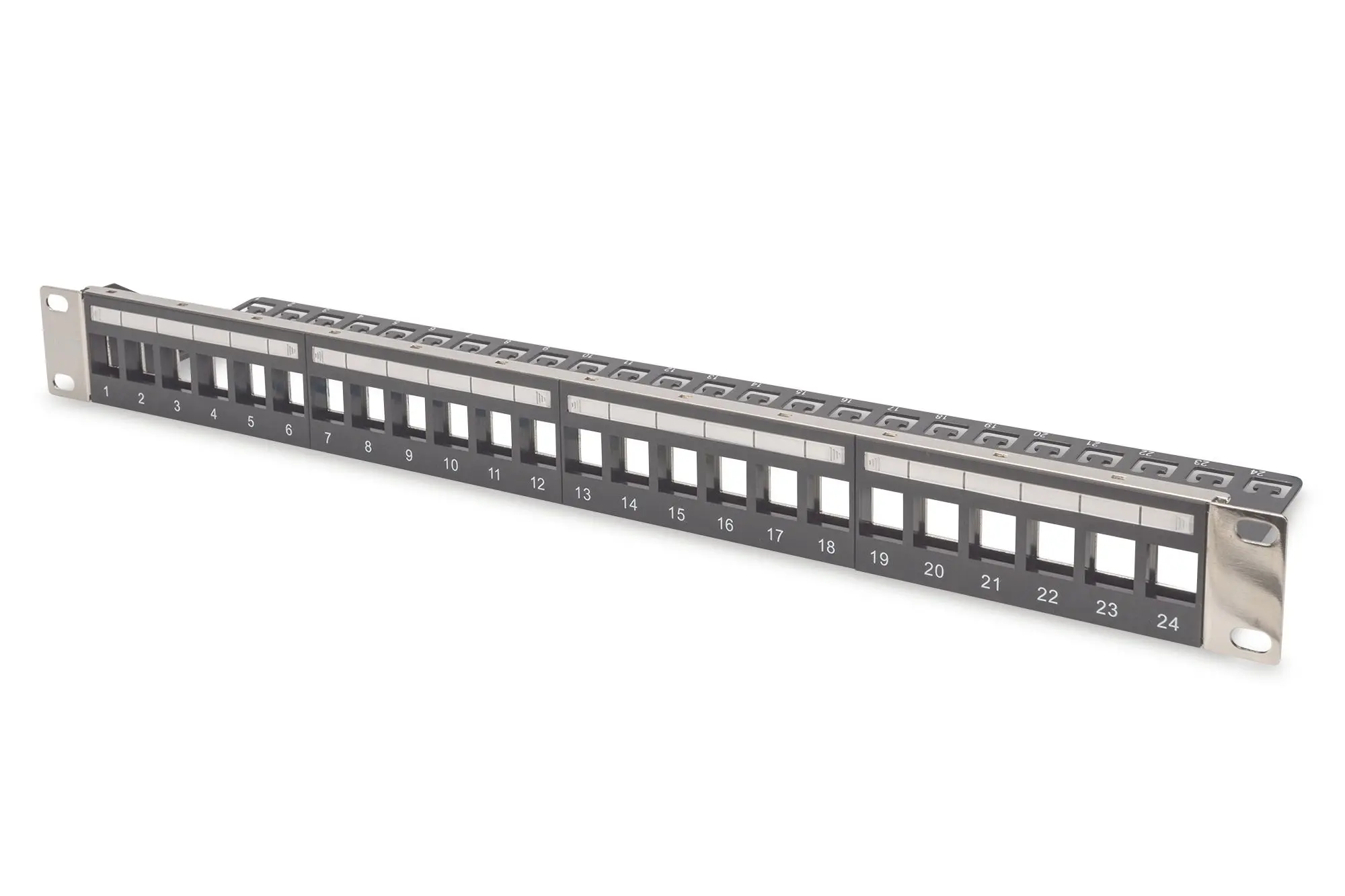 Produktfoto 1 von Modulares Patchpanel f.Keystone Jacks 1HE - unbestückt