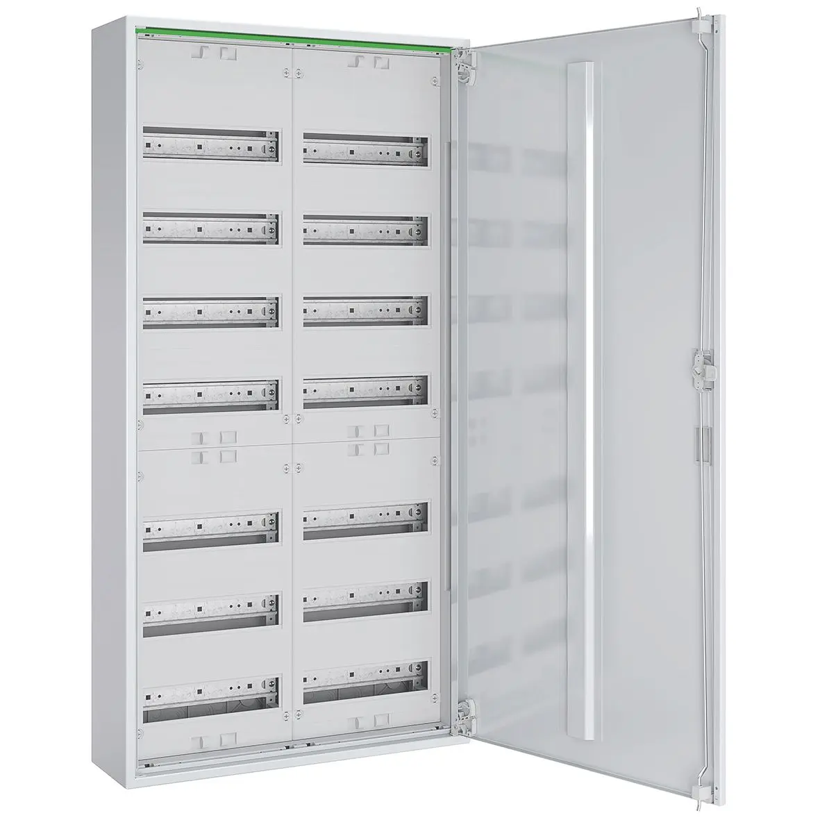 Produktfoto 1 von Feldverteiler AP T:160mm m.Volltür 2x7-R. Komplettschrank REG