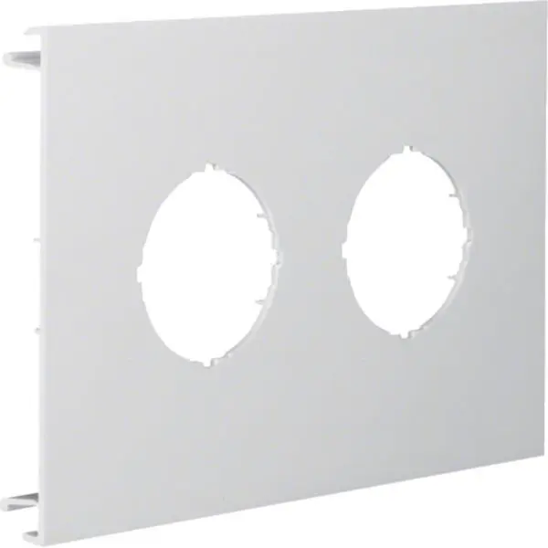 Produktfoto 1 von Blende 2-fach d=45mm für UP-Einsatz ohne Rahmen PVC BR Oberteil 120mm lichtgrau