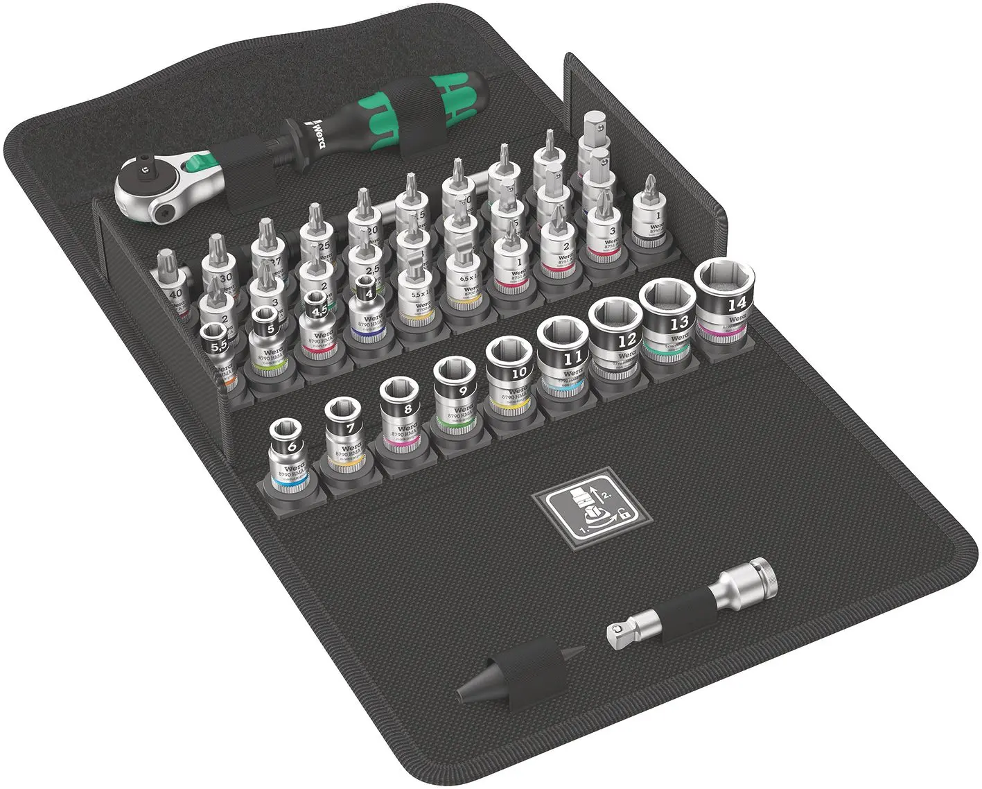 Produktfoto 1 von 8100 SA All-In Zyklop Speed-Knarrensatz mit Haltefunktion