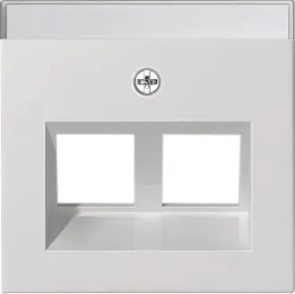 Produktfoto 1 von Abdeckung BSF Modular Jack 30° 2fach System 55 Reinweiß